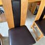 Solid Oak Dining Table and 6 Chairs Image 8