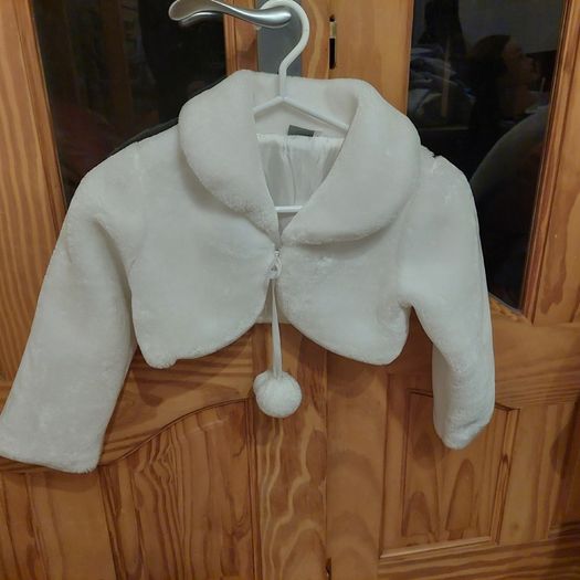 Faux Fur Girls Bolero coat