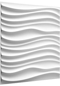 Wall Decor - Eco Friendly 3D Wall Panels / 3D Decorative Wall Tiles - Dutch Design - 100 Percent Natural 3D Wallpaper  50x50 cm  12 Panels