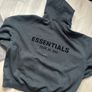 Essentials fear of god black hoodie Image 2