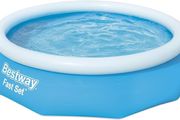 10ft Fast Set Pool | Above Ground Swimming Pool for Kids and Adults, Outdoor Inflatable Pool