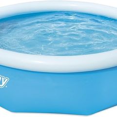10ft Fast Set Pool | Above Ground Swimming Pool for Kids and Adults, Outdoor Inflatable Pool