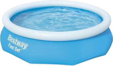 10ft Fast Set Pool | Above Ground Swimming Pool for Kids and Adults, Outdoor Inflatable Pool