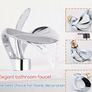 Bathroom Tap  Waterfall Elegant Single-Handle Design |Chrome, Black, or White Image 7