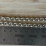 Heavy 925 Silver T-bar necklace & Heart bracelet 74.45 grams total weight Image 9