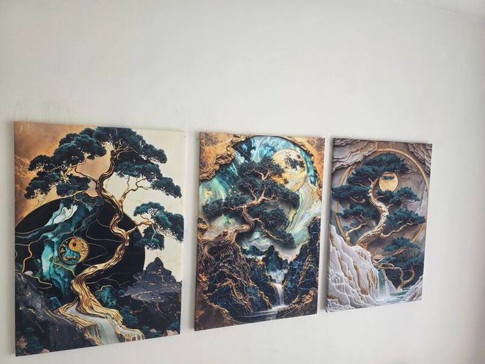 3 framed canvas