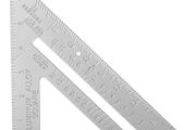 7 "Aluminum Alloy Triangle Ruler Precise Thickened Angle Ruler Aluminum Alloy Woodworking Measurement Woodworking Triangle Ruler