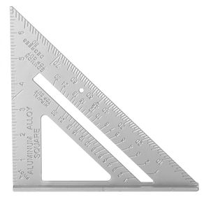7 "Aluminum Alloy Triangle Ruler Precise Thickened Angle Ruler Aluminum Alloy Woodworking Measurement Woodworking Triangle Ruler