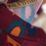 Pala D Oro Burgundy Print Blouse Size S/M Image 7