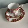 Royal Stafford  beautiful quality trio cup saucer and plate also jug and plate  ( Olde English Garden) Image 3