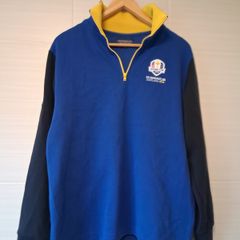 Ryder Cup Team Europe. Official Ryder Cup Merch From Triumph Over USA At Gleneagles In 2014. Mens Quarter Zip Top.