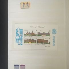1974-2005 Spain Stamp (WH Smith) Stockbook 28 pages 14 leaf with predominantly Used Spain but Miniature sheets noted as MNH