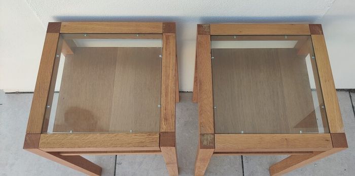 Solid Oak Bedside Lockers