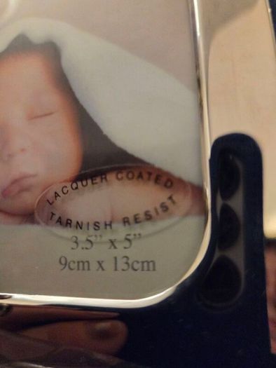 Double baby photo frame