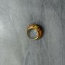 Vintage 14K Gold & "Angel Skin" Coral Dome Ring - Perfect Condition Image 4