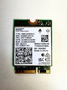 Intel BE200 WiFi 7 network card.