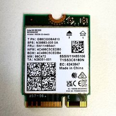 Intel BE200 WiFi 7 network card.