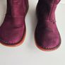 Dr Martens 3B28 burgundy midcalf wedge leather suede boots UK4 EU37 US6 Image 3