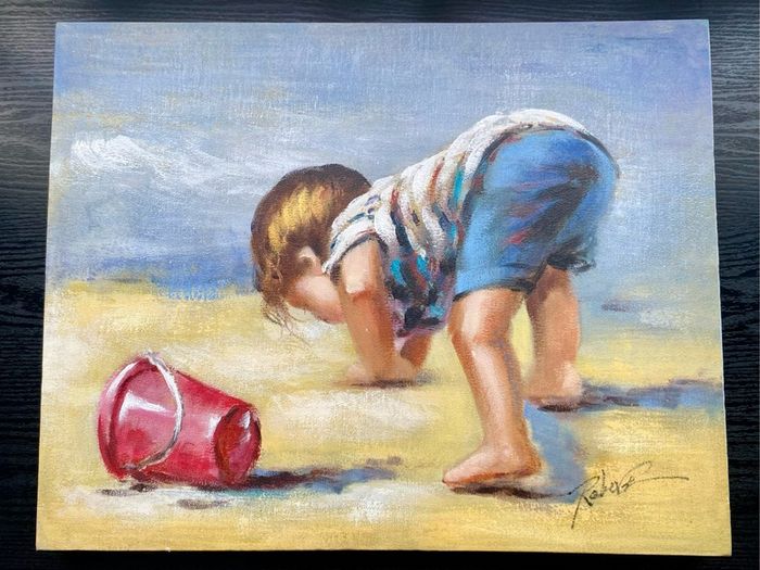 Child Picture on canvas 50cm/39.5cm