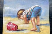 Child Picture on canvas 50cm/39.5cm