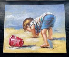 Child Picture on canvas 50cm/39.5cm
