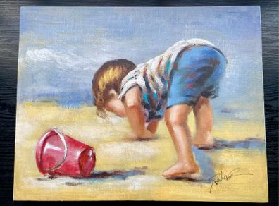 Child Picture on canvas 50cm/39.5cm