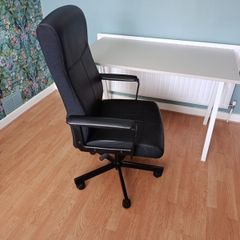 Office desk and swivel chair