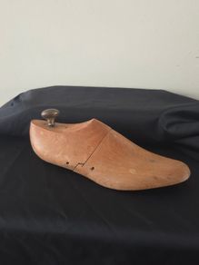 Vintage Wooden Shoe Form - "The Irish Last Works Newbridge"