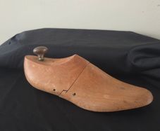 Vintage Wooden Shoe Form - "The Irish Last Works Newbridge"