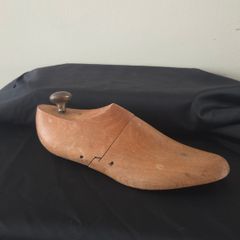 Vintage Wooden Shoe Form - "The Irish Last Works Newbridge"