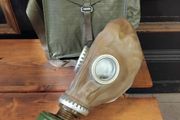 Vintage Gas Mask and Bag