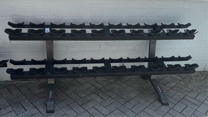 Tko 20 or 40 saddle dumbbell racks. Round dumbbell rack
