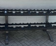 Tko 20 or 40 saddle dumbbell racks. Round dumbbell rack