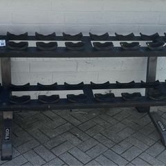 Tko 20 or 40 saddle dumbbell racks. Round dumbbell rack