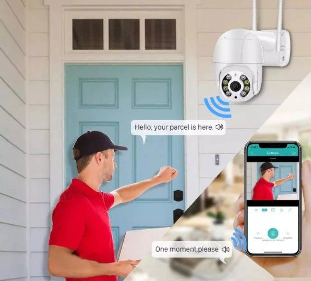 CCTV Smart Home Security IP Camera 5MP HD Outdoor AI Human Detection Audio 3MP