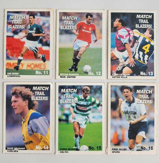 '92 FA Cup - Match Trail Blazers cards