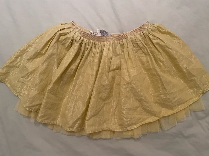 Gold shimmer tulle tutu skirt