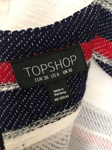 Topshop striped dress