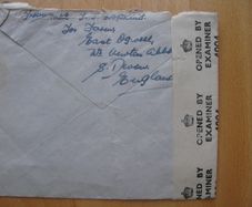 Post War English Censored Envelope