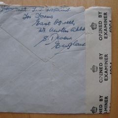 Post War English Censored Envelope