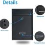 Post Boxes Wall Mounted Waterproof, Steel Mail Box with 2 Keys, Lockable Weatherproof Large Letter Image 4