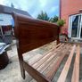 super king wooden bed Image 3