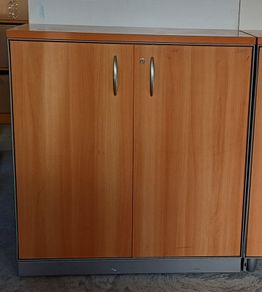 Wooden Top Steel Framed Cabinet