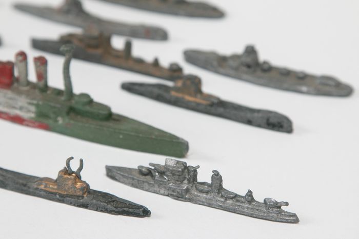 1930s lead toy waterline ships