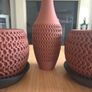 Modern 3D Printed Vase & Planter Set Image 2