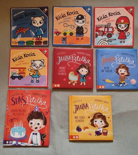 40 Preschool children's books in Polish (Kicia Kocia & others)