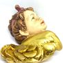 Vintage Hand Carved Wooden Putto Image 5