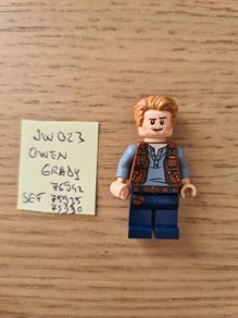 lego jw023 owen grady, set jurassic world 76942, 75935, 75930