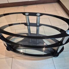 Glass TV table