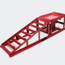 Loading ramp 2x with hydraulic trolley jack, 2000 kg, height-adjustable loading ramp Image 2